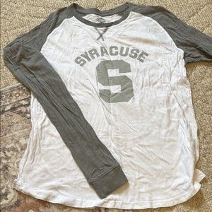 Women’s Syracuse Long Sleeve Shirt - White and Gray